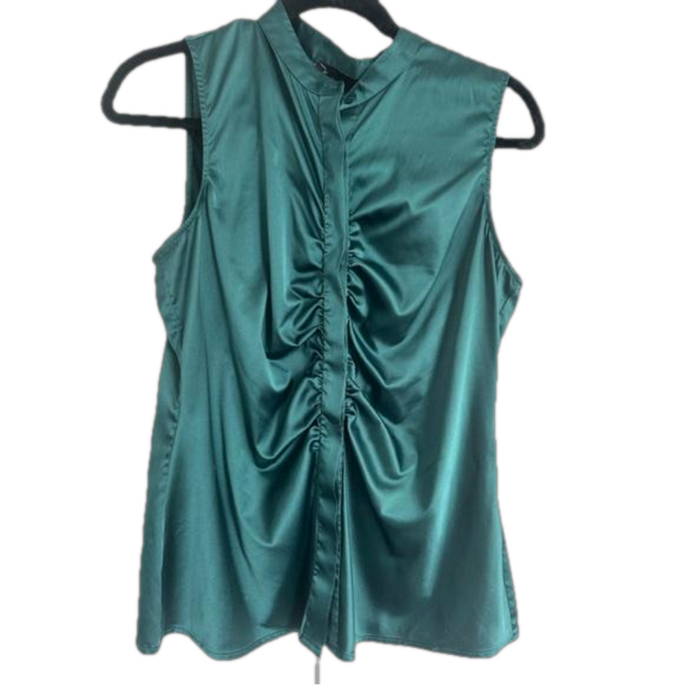 Noir Emerald Green Sleeveless Top | M